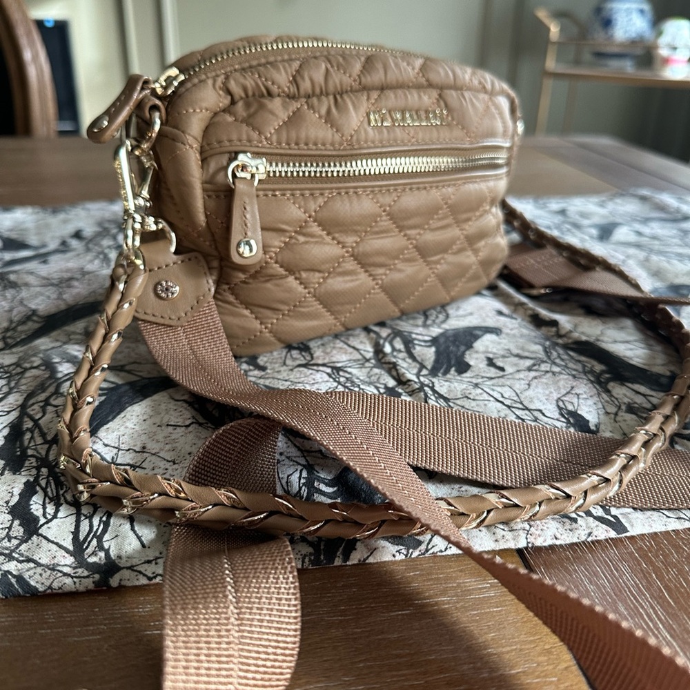 MZ Wallace Oxford Crossbody Bag with Gold Hardware